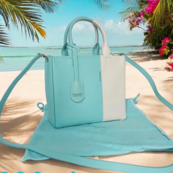 Tiffany & Co. Colour Block Two Way Micro Tote Handbag - Picture 1 of 17